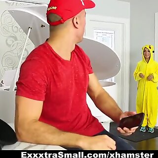 ExxxtraSmall - Lucky Gamer Catches and Fucks Pikachu